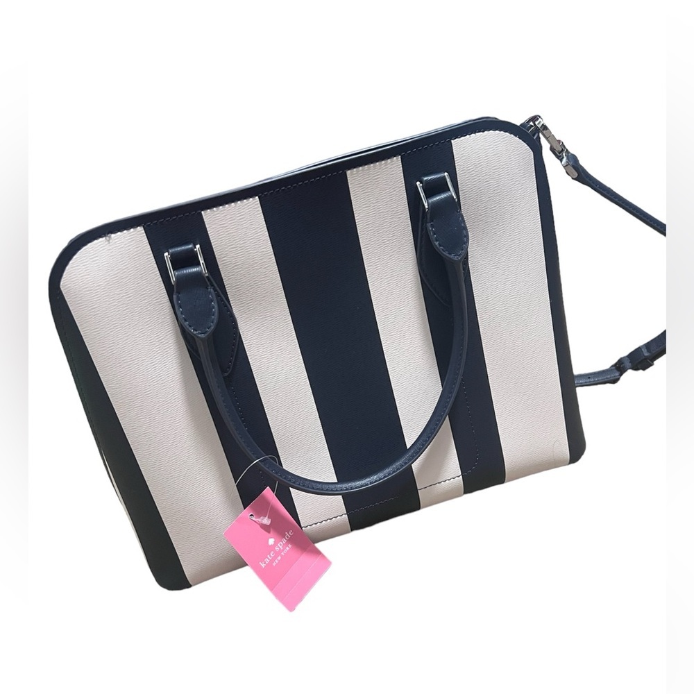 Kate Spade NWT Darcy Stripe Large Satchel - Picture 2 of 8